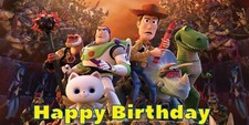 Happy Birthday Toy Story Banner Vinyl Party 3x6ft 36inx72in 