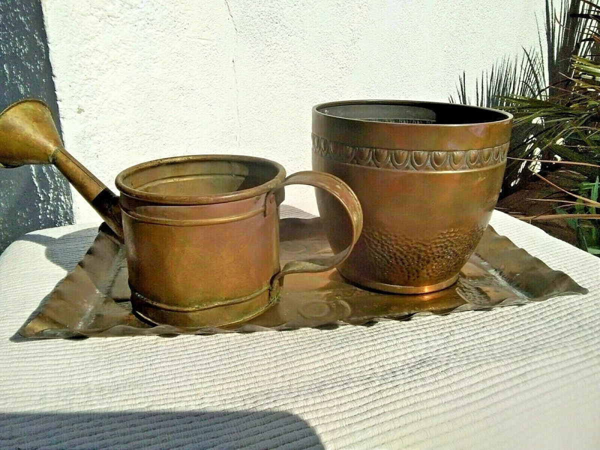 Brass sale flower pot