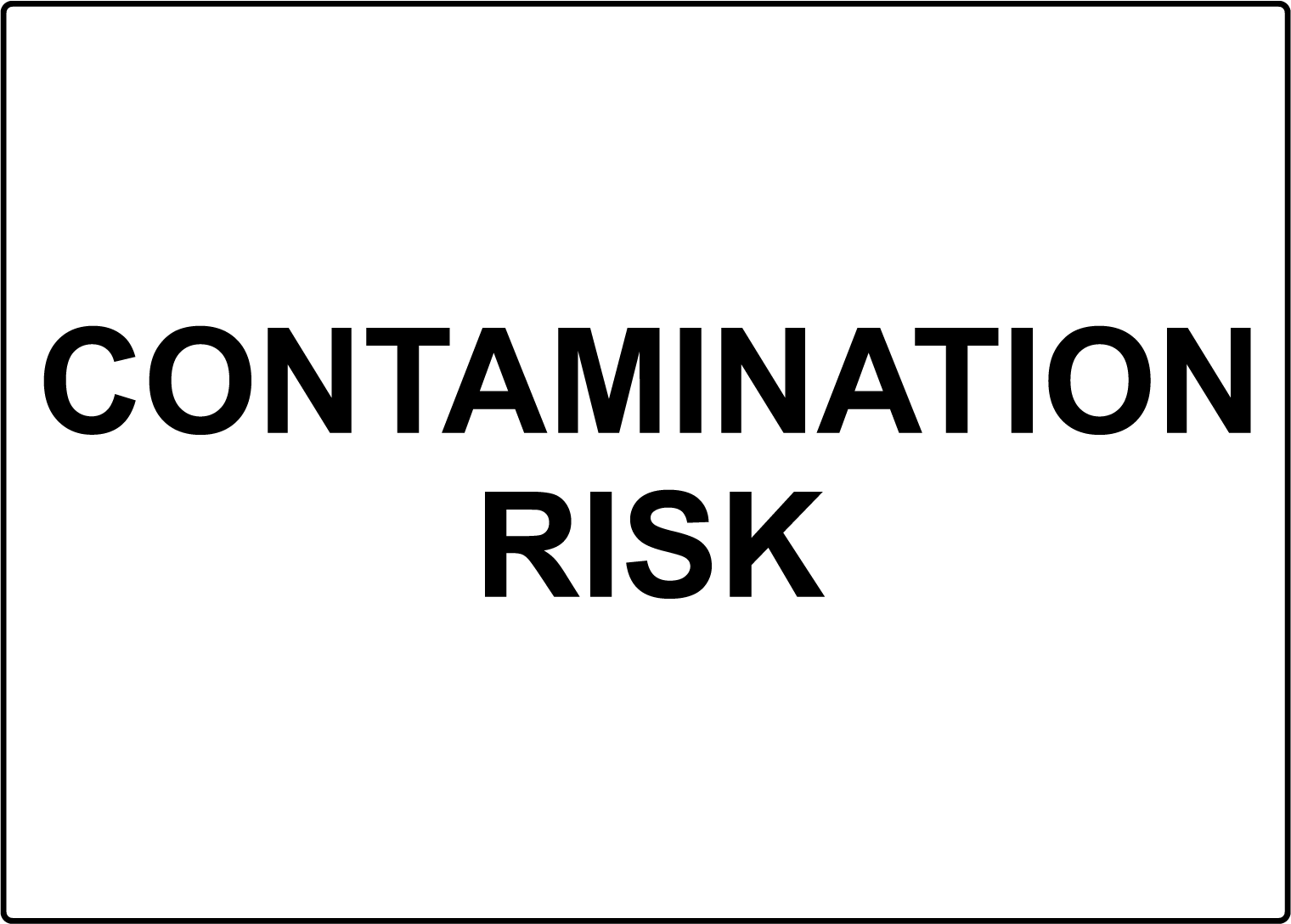 Laminated Vinyl Decal Sticker Label with Low Contamination Risk  