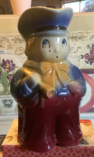 Vintage~Shawnee~”Little Boy Blue”~Pitcher~7.5”H~Excellent Color~USA~FREE SHIP~