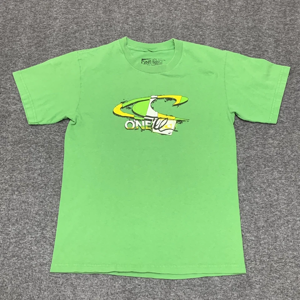 Camiseta O’Neill Verde Manga Corta Niños Mediana Surf Skate Y2K Cyber Foto 2 de 4