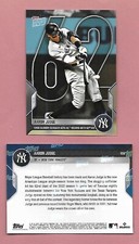 Aaron Judge 2022 Topps NOW AL Record 62 Homer Runs Yankees #1012