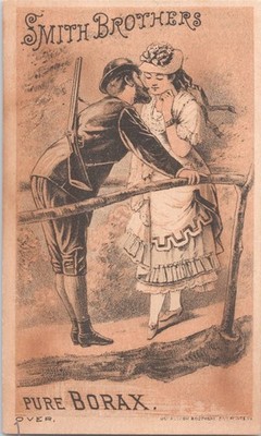 Smith Brothers Pure Borax - Wm T. Coleman & Co - San Francisco - Lovers Kiss