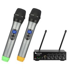 Dual Channel Wireless Handheld Microphone, Karaoke System K036, Easy-to-Use