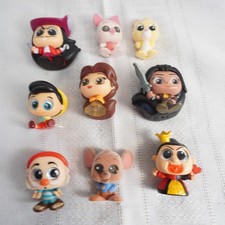 Disney Doorables Mini Figures Lot 9 Belle Pinocchio Captain Hook Piglet Toys