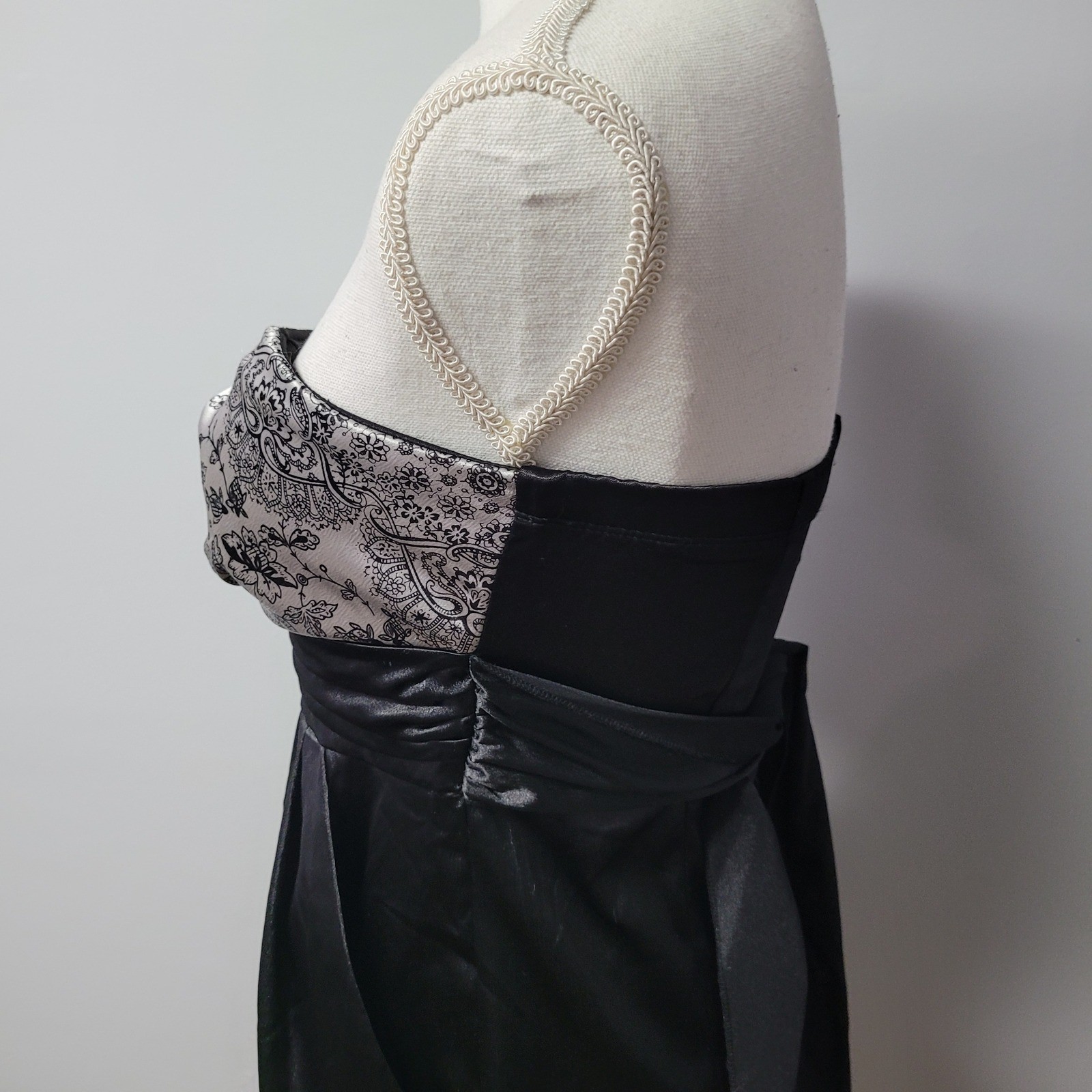 ruby rox Black Silver Strapless Cocktail Dress Sa… - image 6