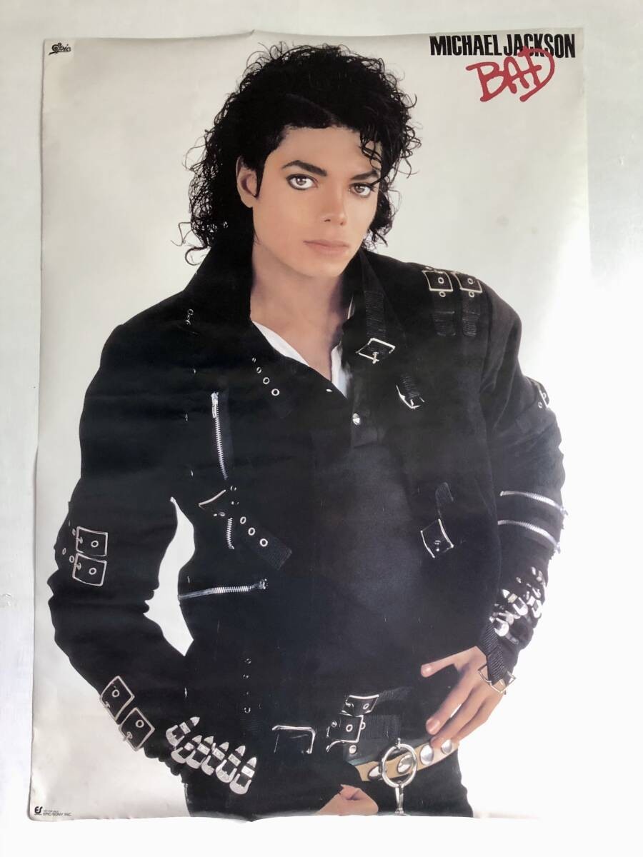 Michael jackson / Bad 1987 Epic Sony Japan Original Promo Poster