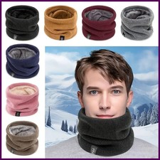 Fleece Neck Gaiter Windproof Warm Face Scarf for Men Women Winter Balaclava Tube