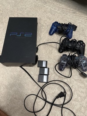 Sony PlayStation 2 PS2 Fat Console Bundle 3 controllers And 3