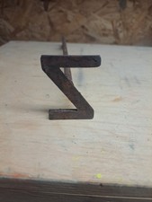 Small Cast Iron Branding Irons Individual Letter Z Brand Leather Wood Livestock