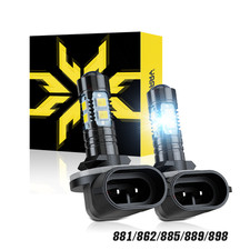 2PCS For Hyundai Sonata 2006-2010 881 LED Fog Light Bulbs 6000k 2025 NEW