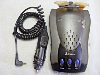 Cobra #ESD 9200 multi band radar detector with power cord parts or repair