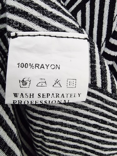 SHE STREET Black & White Striped Kaftan Shift Dress ONE SIZE - Picture 4 of 7