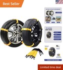 Heavy-Duty Anti-Skid Snow Tire Chains - 10pcs for SUVs and Trucks - Easy Install