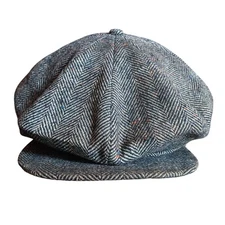 1930's Vintage J.C. Penney Waverly Caps sz 7 Men's Tweed Newsboy Cap Herringbone