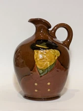 Royal Doulton Kingsware Dewars Whisky Flask "The Sporting Squire" — Squat Size
