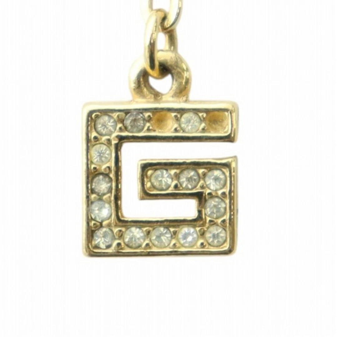 Givenchy collana accessorio ciondolo logo strass colore oro Usato45bd1b2