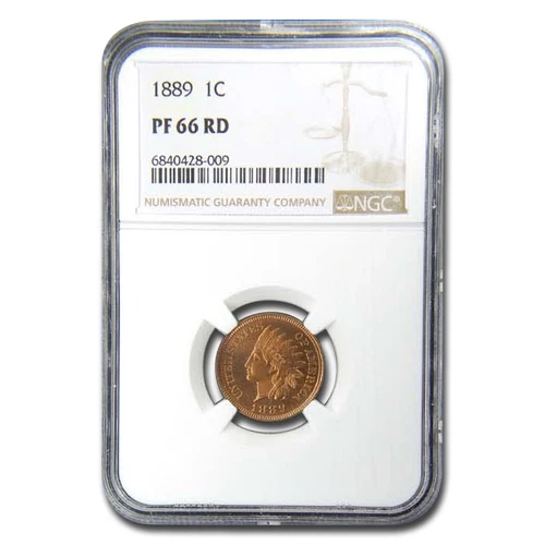 1889 Indian Head Cent PF-66 NGC (Red)