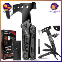 Multitool 16In1 Camping ZubehöR Geschenk Vatertag MäNnergeschenke Mit Axt
