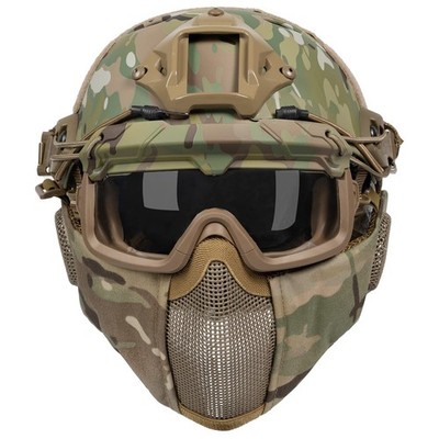 Airsoft Helm, Mich 2000 Paintball Helm mit Maske und Schutzbrille für Airsoft...
