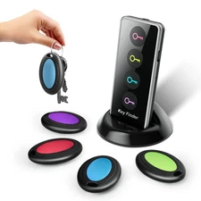 Wireless Key Finder with LED Light - Easy-to-Use Tracker for Seniors - Locate...