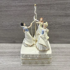 Lenox Walt Disney Dancing The Maypole Cinderella Belle Snow White Trinket Box
