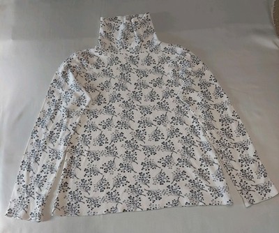 White Stag Women's Cotton Turtleneck Long Sleeve Top Size Small