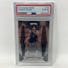 2017-18 Panini Prizm Jarrett Allen #154 PSA 10 GEM MT Rookie Card RC. rookie card picture