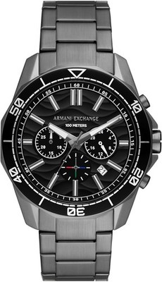 Armani Exchange AX1959 Spencer Dive-Inspired Sports S/Steel Watch Gift Box NEW