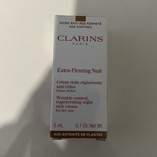 Clarins Extra-Firming Nuit Wrinkle Control Night Face Cream 5ml Mini Dry
