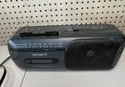 New ListingSONY CFM-155 Portable Boombox AM/FM Radio Cassette Player Tested - No Antenna