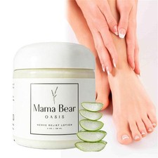Mama Bear Oasis Lotion Neuropathy Nerve Therapy Relief Cream for Hands,Foot,Legs