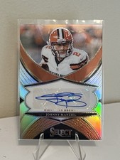 2024 Panini Select - Select Signatures Johnny Manziel #SSP-JML Silver Prizm (AU)