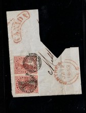 Canada #4 Very Fine Used Pair On Cover Piece