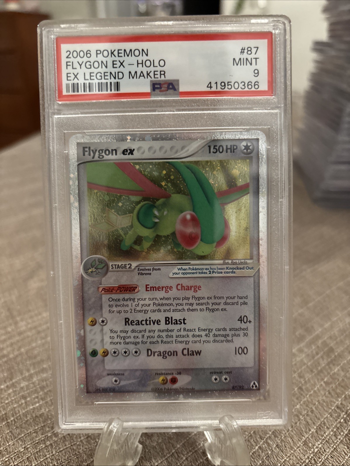 Pokemon Flygon EX 87/92 Legend Maker 2006 PSA 9 Mint