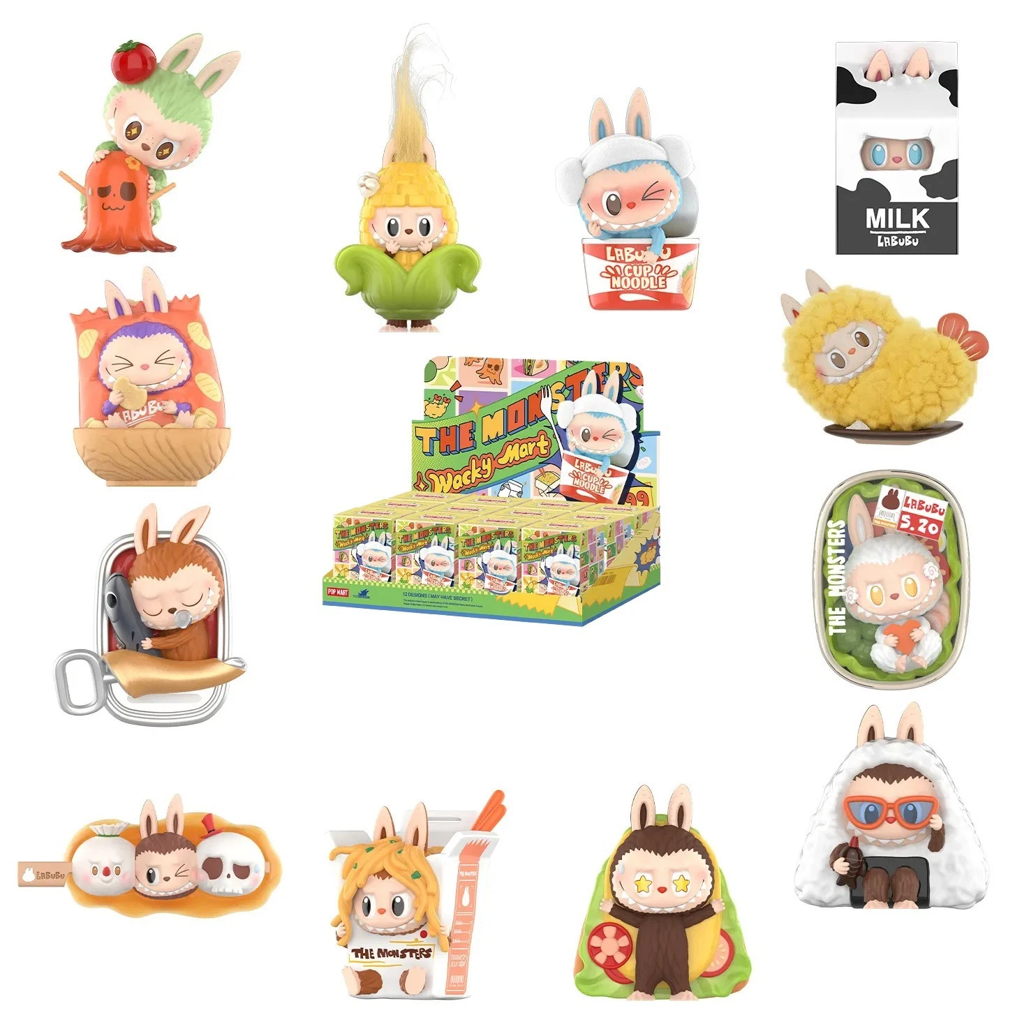 Labubu The Monsters Wacky Mart Series Confirmed Figure Doll Toy
