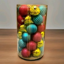 41ct Set of Shatter-Resistant Christmas Ornaments - 2.4" 60mm 