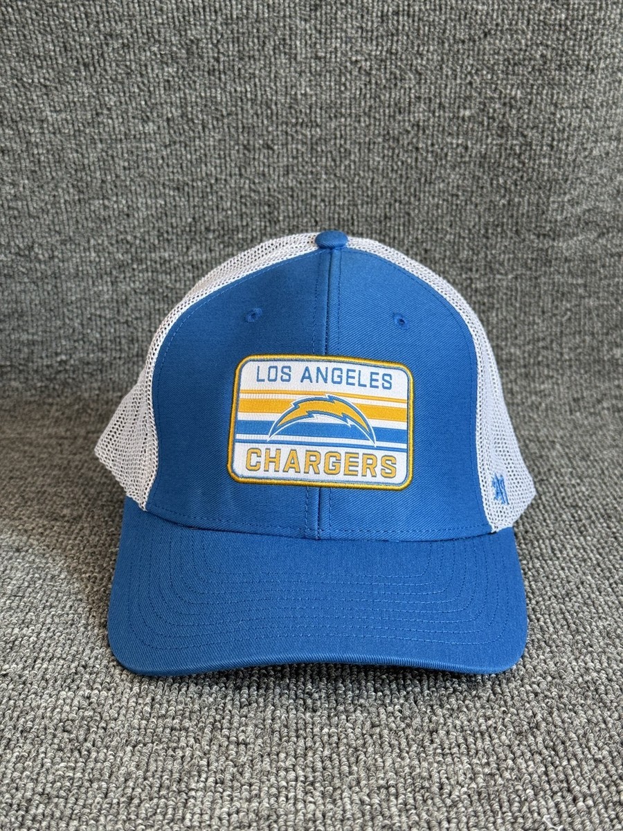 '47 Brand Los Angeles Chargers Trucker Snapback Blue White One Size Hat