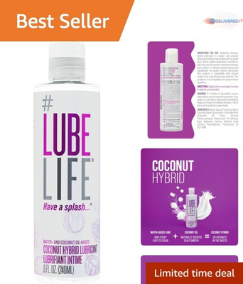 #ad Coconut Hybrid Water amp; Oil Lubricant 8 Fl Oz Personal Glide Safe for Toys $20.98