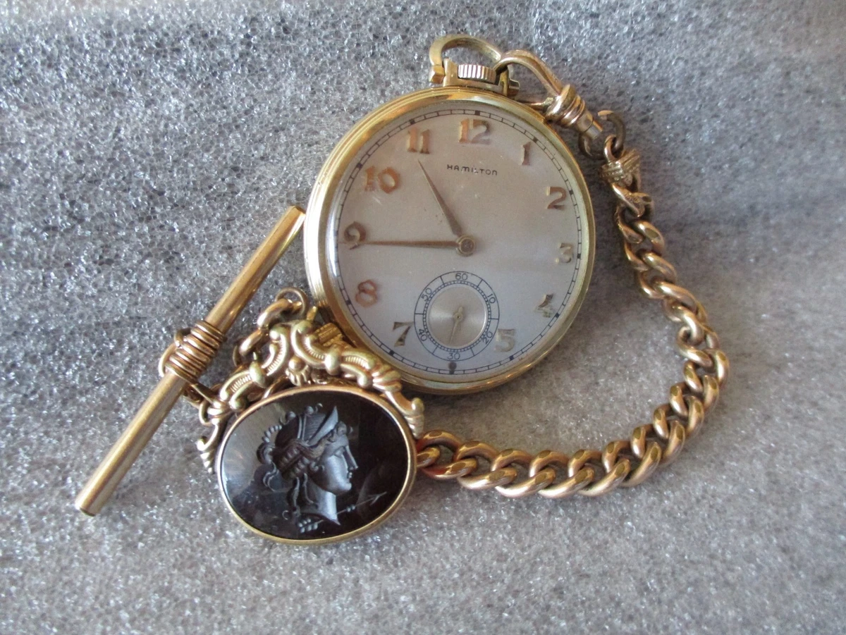 Hamilton 10 Pocket Watch Pocket Watch Pocket Watches with Vintage