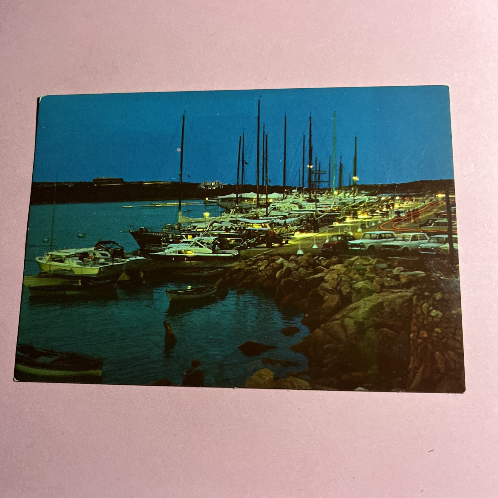 CARTOLINA A COLORI COLLEZIONE - COSTA SMERALDA PORTO CERVO NOTTURNO- NON VIAG