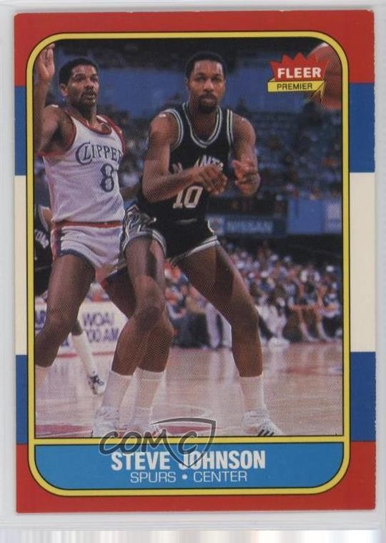 1986-87 Fleer Steve Johnson #55 0d22