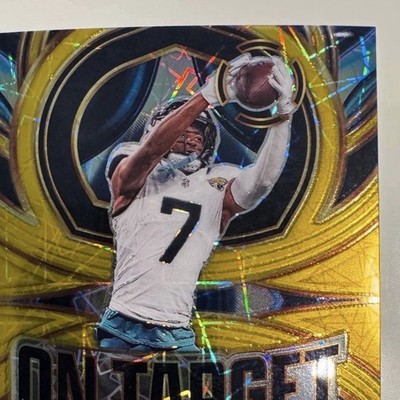 Panini 2025 Select Football Brian Thomas Jr. On Target Gold Lazer #24 09/10