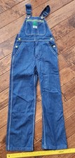 Liberty Youth Washed Denim Jean Bib Overalls Size 12R X1