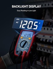 Digital Multimeter Tester 2000 Counts with DC AC Voltmeter and Ohm Volt Amp Mete