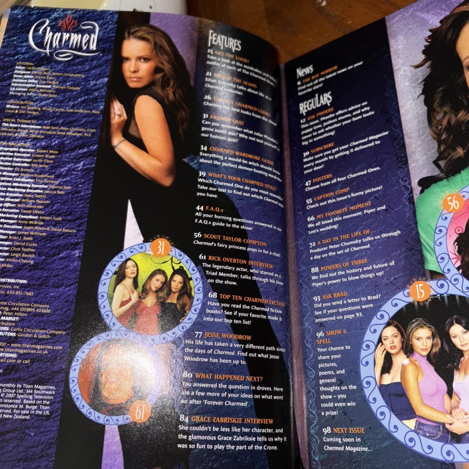 VTG 2007 Charmed Official Magazine Fashion Special Issue Scout Taylor-Compton - Image 2 of 4