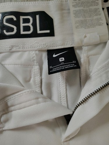🔥 Nike Youth XL Baseball Pantswhite With Black Embroidered Logo. Clean! - Picture 4 of 4