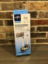 Medline Premium 5-Inch Walker Caster Replacement, 10-Inch Long