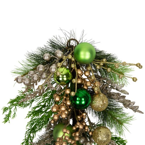 Northlight Kugel Ornamente und Beeren glitzernd künstlich Weihnachten Swag - 25" - Bild 6 von 9