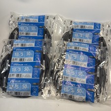  4 Southwire Low Voltage Sprinkler Wire 18/5 50FT Black Solid Wire 49275142
